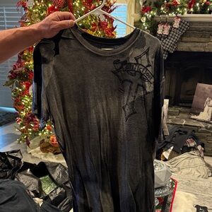 Affliction Men's Black Graphic T-Shirt